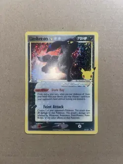 Umbreon Gold Star 17/17 HOLO 25th Anniversary Swsh Celebrations Pokemon Card NM - Image 2