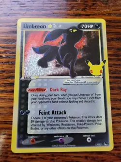 Umbreon Gold Star Pokemon Celebrations 25th Anniversary 17/17 - Image 1