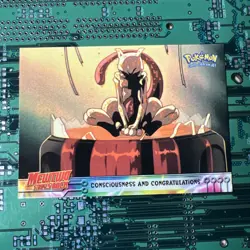 Consciousness & Congratulations #3 Topps Pokemon Mewtwo Strikes Back Movie Card - Image 1