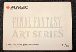 MTG G'raha Tia, Scion Reborn (51/53) Gold-Stamped Art Card FF NM/M Pack Fresh - Image 2