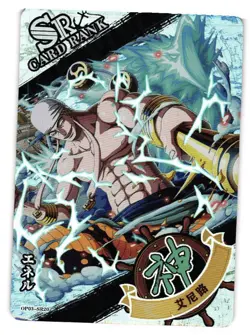 One Piece Treasure Chest Set Anime Trading Card Foil Holo SR Eneru - Image 1