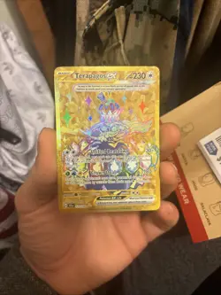 Pokemon TCG Stellar Crown Terapagos EX Hyper Rare Card 173/142 - Image 1