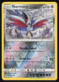 Skarmory - 88/149 - Reverse Holo Common - Sun & Moon Base - Pokemon Card - Image 1