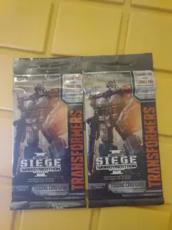 2x --Transformers Trading Card Game Siege I War For Cybertron Booster Packs - Image 2