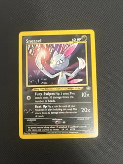 SNEASEL 25/111 Neo Genesis 1st EDITION non-holo rare Pokemon TCG card NM - Image 1