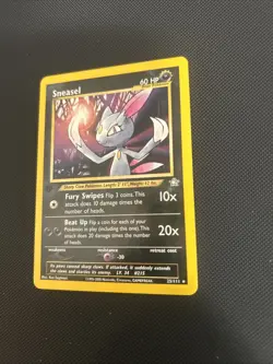 SNEASEL 25/111 Neo Genesis 1st EDITION non-holo rare Pokemon TCG card NM - Image 2