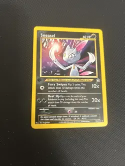 SNEASEL 25/111 Neo Genesis 1st EDITION non-holo rare Pokemon TCG card NM - Image 3