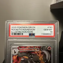 Pokemon TCG Team Rockets Houndoom Card #191/182 Destined Rivals PSA 10 - Image 3
