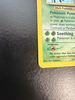 Pokemon TCG Meganium Neo Genesis Holo Rare Card #11/111 LP/Excellent Condition - Image 2