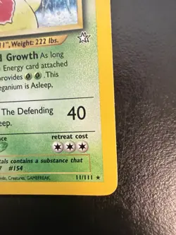 Pokemon TCG Meganium Neo Genesis Holo Rare Card #11/111 LP/Excellent Condition - Image 5