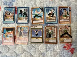 One Piece Hyper Battle Zoro Card Lot 10 Pieces Data Carddass Ver - Image 1