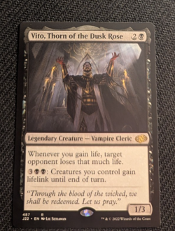MTG Jumpstart 2022 Vito, Thorn of the Dusk Rose NM/M Pack Fresh - Image 1