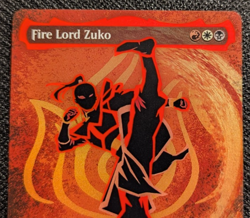 MTG Avatar: TLA Fire Lord Zuko NEON INK FOIL (Borderless Battle Pose #360) MINT - Image 3