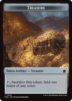 Food // Treasure Double-Sided Token [Foundations Tokens] Near Mint - Image 1