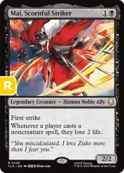 MTG Mai Scornful Striker Avatar Rare Legendary Creature Human Noble Ally NM - Image 1