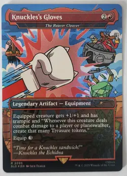 Knuckles's Gloves - The Reaver Cleaver (Rainbow Foil) R Secret Lair Drop Sonic - Image 1