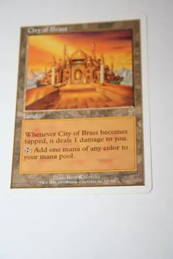 MTG Magic The Gathering 7th Seventh City of Brass NM Unplayed English! 1 of 4! - Image 1