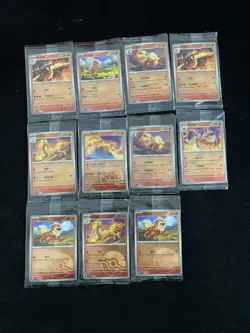 2025 Pokemon TCG S-Chinese Charmander Arcanine Moltres Holo Sealed Lot*11 LU57 - Image 1