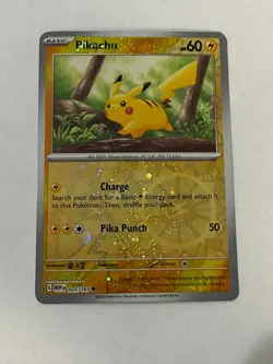 Pikachu - 025/165 (Reverse Cosmos Holo) (Costco Exclusive) PROMO- Pokemon - Image 1