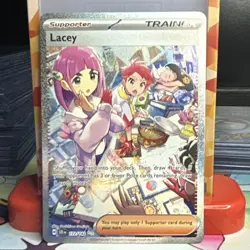 Pokemon Lacey Sv07: Stellar Crown 172/142 Trainer Full Art Holo Illustration Ra. - Image 1
