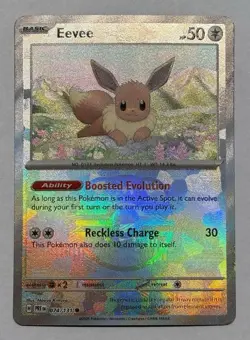 Pokemon TCG Prismatic Evolutions Eevee (Master Ball Pattern) 074/131 - Image 3