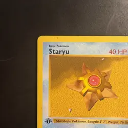 Pokemon Vintage 1st Edition Staryu 065/102 Base Set (With Obstruction) Wotc 1999 - Image 2