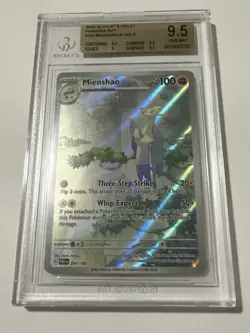 Pokemon TCG Mienshao IR 200/182 SV04: Paradox Rift Holo BGS 9.5 Gem Mint - Image 1
