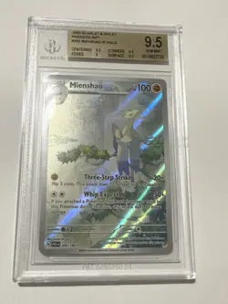 Pokemon TCG Mienshao IR 200/182 SV04: Paradox Rift Holo BGS 9.5 Gem Mint - Image 2