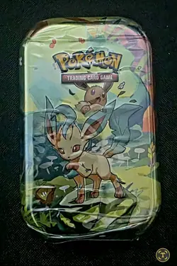 Prismatic Evolutions Mini Tin - Pokemon TCG - Leafeon Artwork SEALED - Image 1