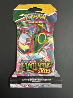 Pokemon TCG SwSh: Evolving Skies Sleeved Booster Pack (Rayquaza Art) - Image 1