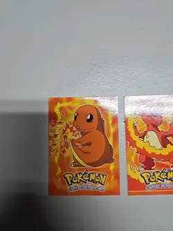 2000 topps chrome pokemon Charmander Charmeleon Charizard Lot - Image 2