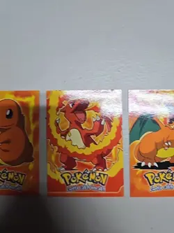 2000 topps chrome pokemon Charmander Charmeleon Charizard Lot - Image 3