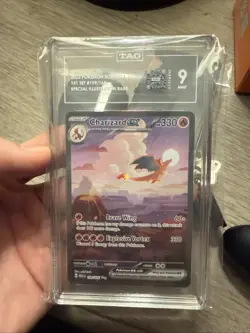 Pokemon Charizard ex 199/165 Sv: Scarlet & Violet 151 Holo - TAG 9 Mint - Image 1