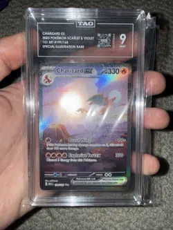 Pokemon Charizard ex 199/165 Sv: Scarlet & Violet 151 Holo - TAG 9 Mint - Image 3