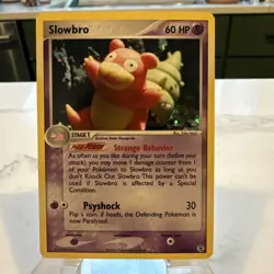 Slowbro 14/112 FireRed & LeafGreen Holo Pokemon 2004 NM/LP with 2 Partial Swirls - Image 1