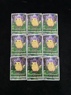 2025 Pokemon TCG S-Chinese Pikachu #CSDC 001/024 AR Art Rare Holo Lot*9 LU57 - Image 1