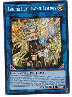 YuGiOh Card: Lyna the Light Charmer, Lustrous RA04-EN081 Secret Rare 1st Ed! NM - Image 1