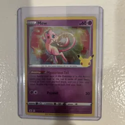 Mew 011/025 Celebrations 25th Anniversary Holo Rare Pokemon TCG Near Mint - Image 1