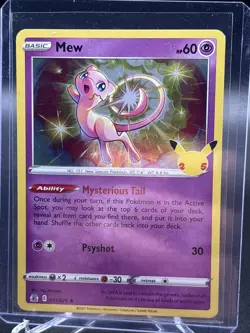 Mew 011/025 Pokemon TCG Celebrations Holo NEAR MINT NM - Image 1