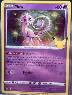 Mew 011/025 Pokemon TCG Celebrations Holo NEAR MINT NM - Image 2