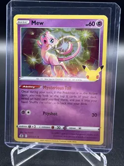 Mew 011/025 Pokemon TCG Celebrations Holo NEAR MINT NM - Image 3