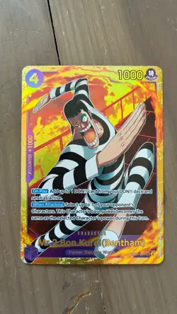 Mr.2.Bon.Kurei Bentham EB01-061 PRB-02 The Best Vol 2 One Piece SECRET RARE B⚓📈 - Image 1