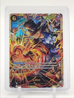 SABO 2025 ONE PIECE CARRYING ON HIS WILL SECRET RARE B #OP13-120 Q0646 - Image 1