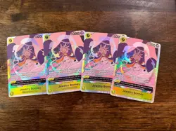 One Piece OP13-108 Jewelry Bonney Carrying His Will Super Rare Foil 4x Playset - Image 1