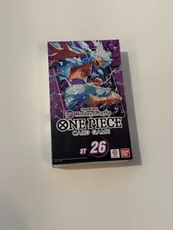 One Piece TCG: Purple/Black - Monkey D. Luffy Starter Deck [ST-26] Sealed - Image 1