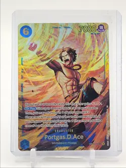 PORTGAS D. ACE 2025 ONE PIECE CARRYING WILL SECRET RARE L #OP13-119 Q0646 - Image 1