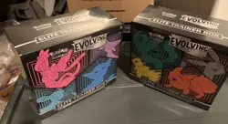 Pokemon TCG Sword & Shield Evolving Skies Elite Trainer Box Set of 2 ETBs Sealed - Image 3