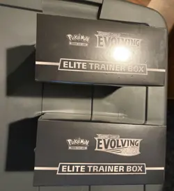 Pokemon TCG Sword & Shield Evolving Skies Elite Trainer Box Set of 2 ETBs Sealed - Image 5