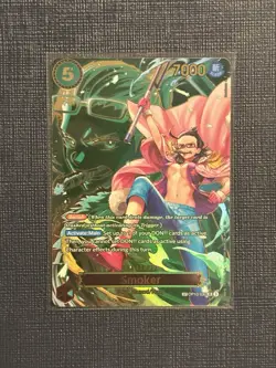 One Piece Carrying On His Will Smoker OP10-030 Alternate Art SP NM - Image 1