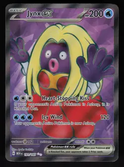 Jynx ex 191/165 SV: Scarlet & Violet 151 Ultra Rare Pokemon TCG Card NM - Image 1